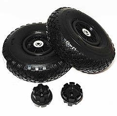 Комплект гумових коліс для дитячого електромобіля 280mm 2 шт. чорний диск