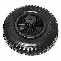 Резиновое колесо для детского электромобиля 310mm с переходником черный диск