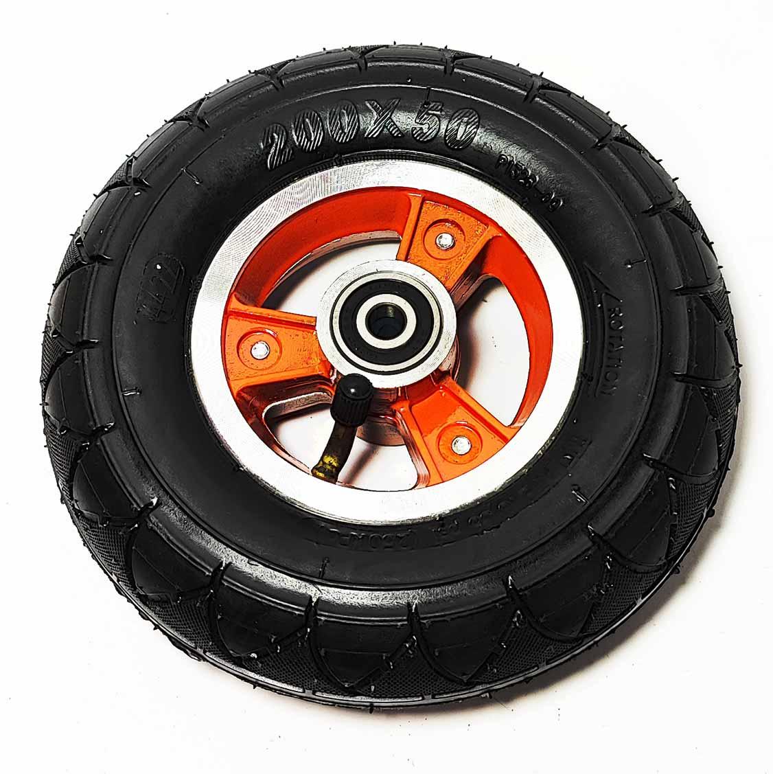 Колесо на електросамокат 200х50 з червоним диском