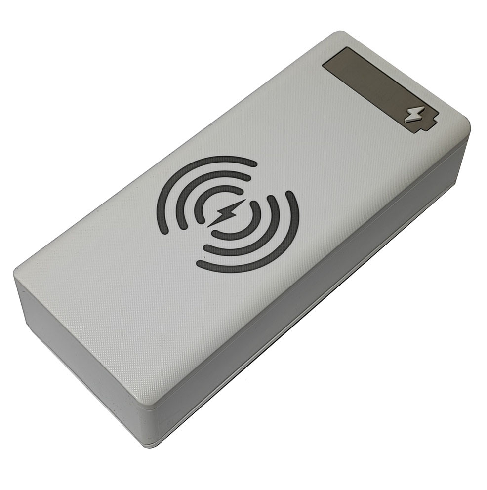 Корпус повербанка 16х18650 22.5W QC3.0 PD3.0 з бездротовим заряджанням білий