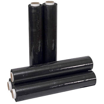 Плівка стретч чорна на 2 кг шириною 50 см ПЕ Плівка для пакування