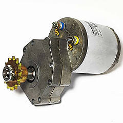 Електромотор редукторний 12 вольтів 600 ватів 65 rpm