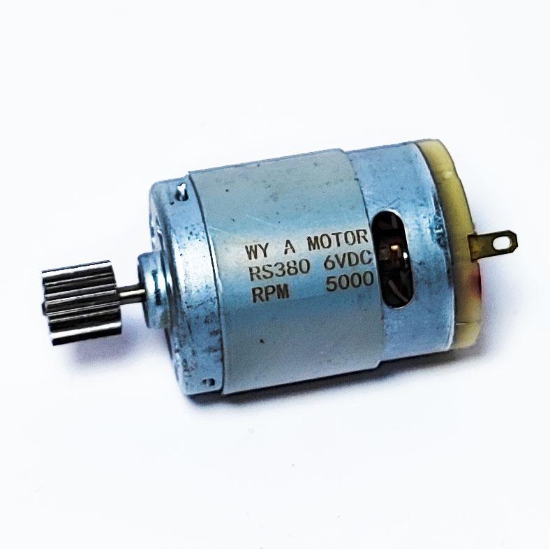 Мотор для кермового редуктора дитячого електромобіля RS380 6V 5000 rpm