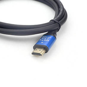 Кабель HDMI-HDMI 0.5м, 4K HD версії 2.0 для під'єднання монітора, телевізора, до комп'ютера, ноутбука тощо., фото 3