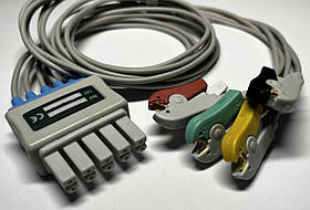 ЕКГ кабель на 5 відведень зажим до Draeger, Siemens, Mindray, Fukuda