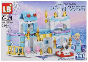 Конструктор Холодне сердце, ice and snow princess, 214 деталей LB