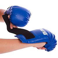 Накладки (перчатки) для карате SPORTKO UR NK2 (кожвинил, р-р S-L, манжет на резинке, цвета в ассортименте)