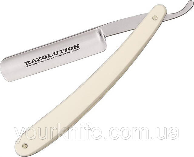 Купити небезпечну бритву Simba Tec Solingen Razolution Straight Razor Carbon Steel White