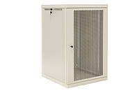 Шкаф телекоммуникационный 19" VAGO Lite 9U-580, настенный, двери перфорированный метал, серый, (570х512х580)