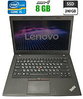 Lenovo Thinkpad L470 14"i5-7/8ГБ/SSD 240 ГБ ноутбук для роботи та навчання