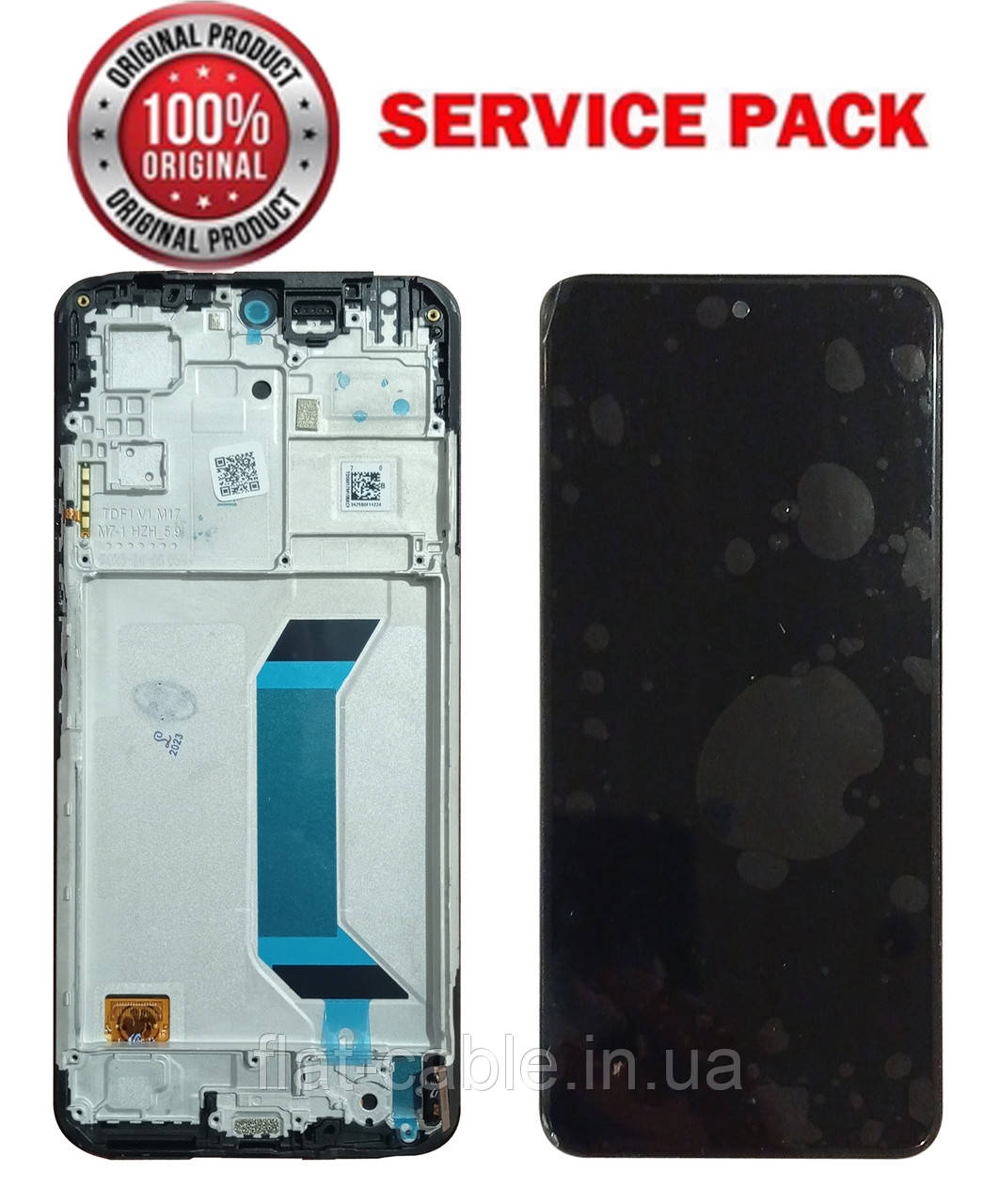 Дисплей + сенсор Xiaomi Redmi Note 12 4G Чорний у рамці SERVICE PACK AAAA ORG