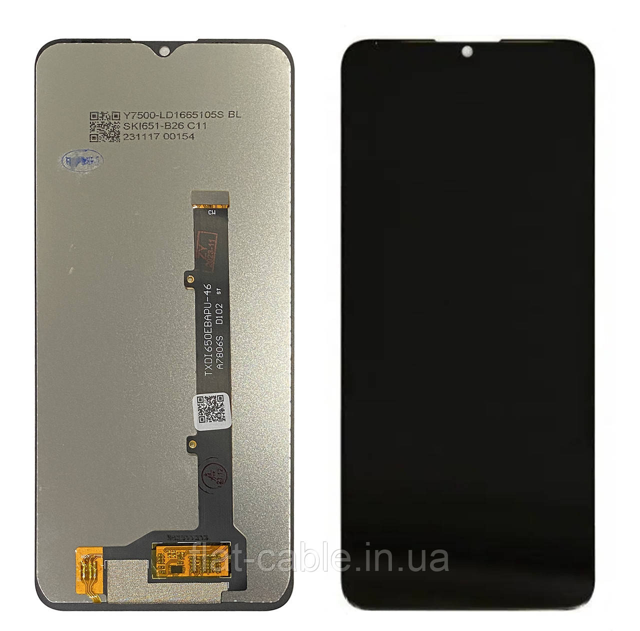 Дисплей + сенсор ZTE Blade a51/a71 (A7030) (2021) Чорний Оригінал Переклей