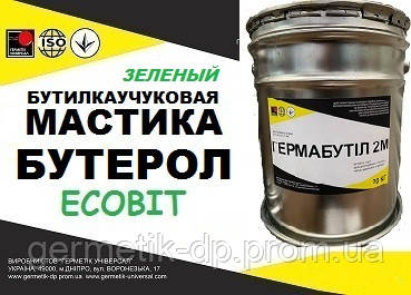 Мастика Бутерол Ecobit ( Зелений) відро 3,0 кг бутилова покрівельна полімерна гідроізоляційна ТУ 38-3-005