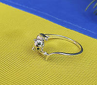 Женское кольцо кошка Maxi Silver 4530 SE 17