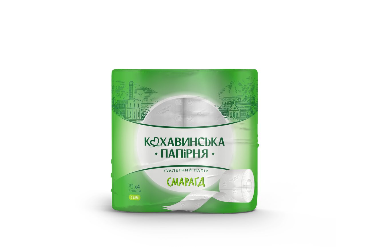 Тп на гільзі білий 2-х шар. "Смарагд" 4шт/уп