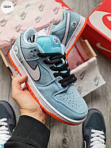 Чоловічі кросівки Nike SB Dunk Low Club 58 Gulf Кеди Найк СБ Данк блакитні замш демісезон, фото 6