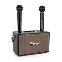 Колонка Kisonli G101 Bluetooth 5.0,Two microphone, 2х15W, 2400mAh, USB, DC: 5V/1A, BOX, Black, Q8