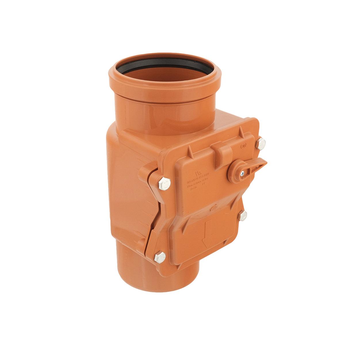 Зворотній клапан канализації Инсталпласт Ф110мм, фото 1