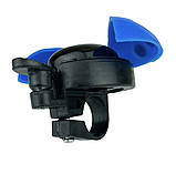 Дзвінок на велосипед дитячий Сонечко-жучок блакитний, фото 2