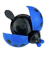 Дзвінок на велосипед дитячий Сонечко-жучок блакитний