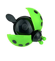 Дзвінок на велосипед дитячий Сонечко-жучок салатовий