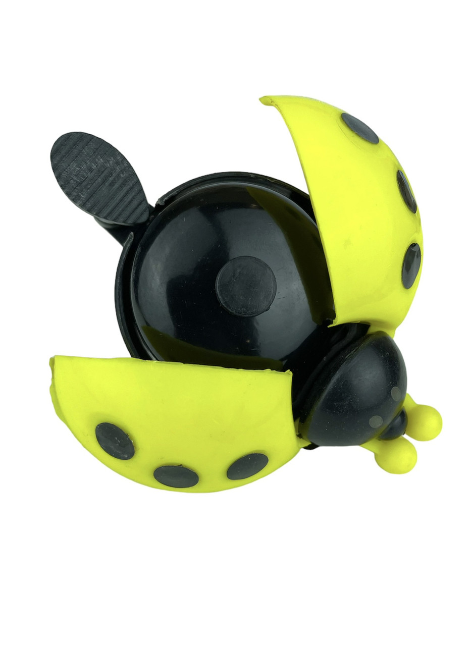 Дзвінок на велосипед дитячий Сонечко-жучок жовтий, фото 1