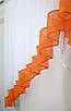 Кухонний комплект на карниз 1,5м. Колір білий з помаранчевим. Код 023к 52-0406, фото 3