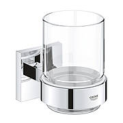 Склянка з тримачем для ванної кімнати Grohe QuickFix Start Cube 41097000
