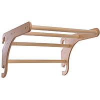 Турник навесной на шведскую стенку Fitness Wood 49х60 см L-1463