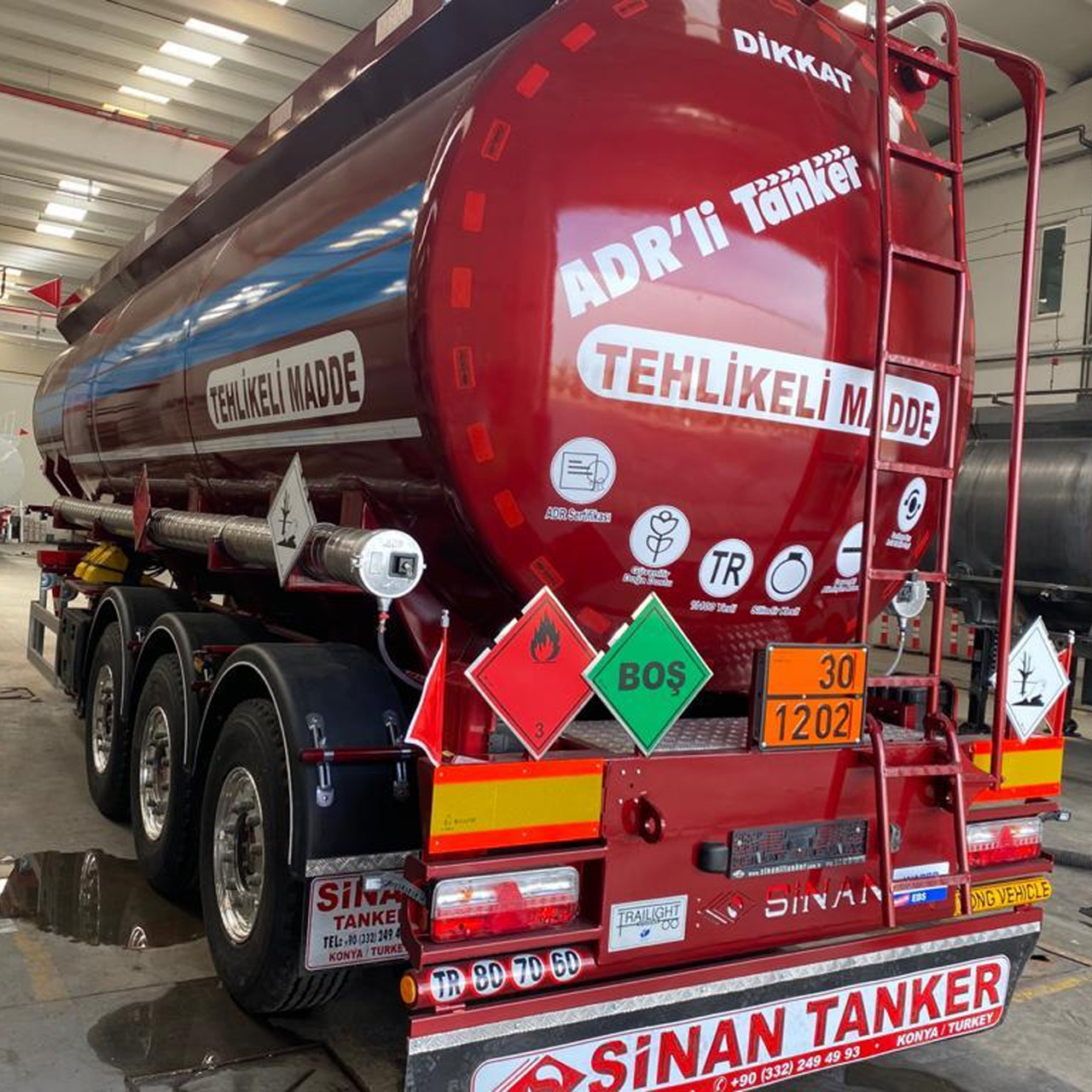 Алюмінієва автоцистерна SINAN (сертифікат) / SEMI-CHASSIS-ALUMINUM WITH ADR CERTIFICATE SINAN, фото 1