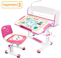 Дитяча парта та стільчик Evo-kids, BD-10 з лампою, 4 кольори