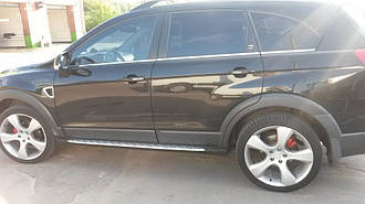 Бічні пороги в штатні місця Chevrolet Captiva 2006+/2011+ г.в. Шевролет Каптіва