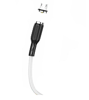 Магнітний кабель Micro USB Denmen D18V 2,4А для зарядки Андроїд 1м