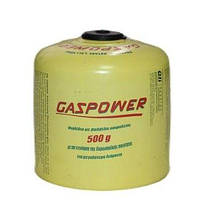 Газовий картридж Gas Power 500 г, різьба Euro 7/16", об'єм 893 мл