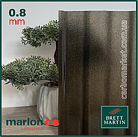 Профільований полікарбонат 1060Х2000Х0.8 мм Marlon CS Embossed Bronzе (бронза) Англія