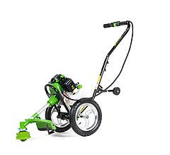 Колісний тример для трави Zipper ZI-MOS125 з двотактним мотором 1,25 кВт і шириною скошування 45 см