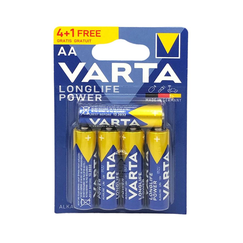 Батарейки AA (LR6) Varta Longlife Power Alkaline (5шт.)