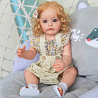 Силиконовая коллекционная кукла Reborn Doll Рокси Виниловая 55 см кукла реборн