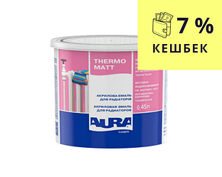 Емаль акрилова AURA LUX PRO THERMO для радіаторів опалення матова 0,45 л