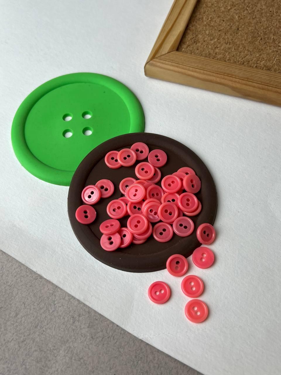 Ґудзик хобі, корал 12 мм, фото 1