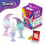 Троллі 3 Мармелад жувальний з іграшкою в коробочці Кідс Бокс Trolls 3, фото 7