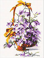 Алмазная мозаика Фиолетовые колокольчики DM-321 30х40см Полная заш набор алмазной вышивки цветы