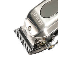 Машинка для стриження волосся Kemei KM-2002 з металевим корпусом дисплеєм, фото 4