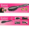 Електрична щітка Kemei KM-1320 гребінець для випрямлення волосся випрямляч для волосся, фото 3