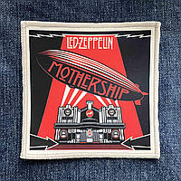 Нашивка Led Zeppelin - Mothership друкована біла кайма