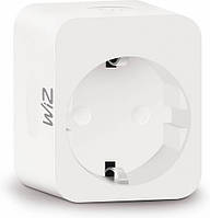 WiZ Розетка умная Smart Plug powermeter, Type-F, Wi-Fi Tvoe - Порадуй Себя