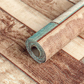 Самоклеючі шпалери в рулонах з термоізоляцією під дерево 2800х450х1,5 мм, Рване дерево