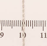 Кулон Xuping Родій із кристалами Swarovski на ланцюжку "Котик із кристалом Aquamarine" довжина 39.5-44см х 1мм, фото 4