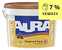 Грунтовка антисептическая AURA BIOGRUND AQUA для древесины 9л