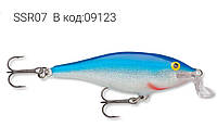 Воблера RAPALA Shad Rap SSR07 плаваючий